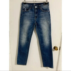 7 for all mankind slimmy kids distressed jeans Sz16